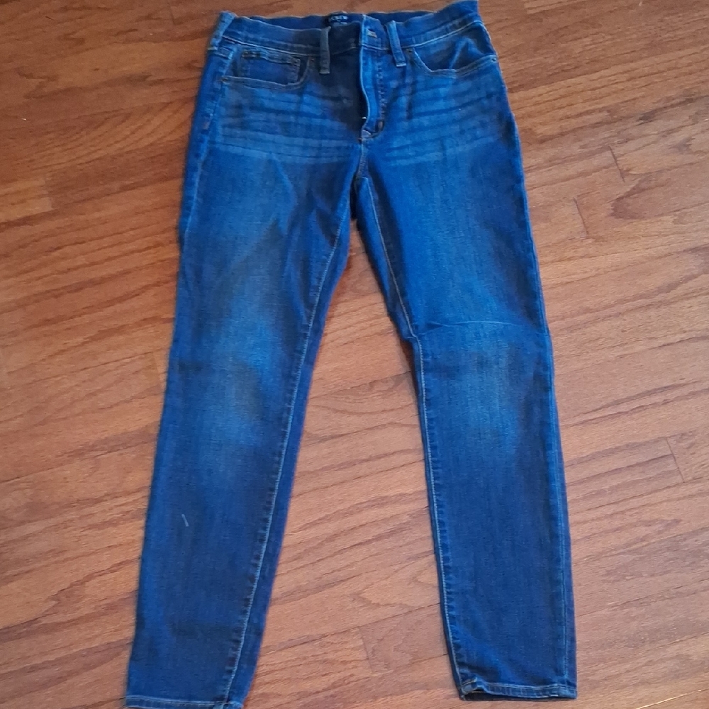 J Crew Factory 8" Mod-Rose Skinny Jeans